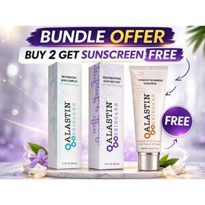 Alastin Restorative Skin Complex and Skin Nectar - White and Purple